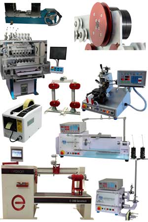 Winding machines and technology for transformers, toroids, chokes, solenoids